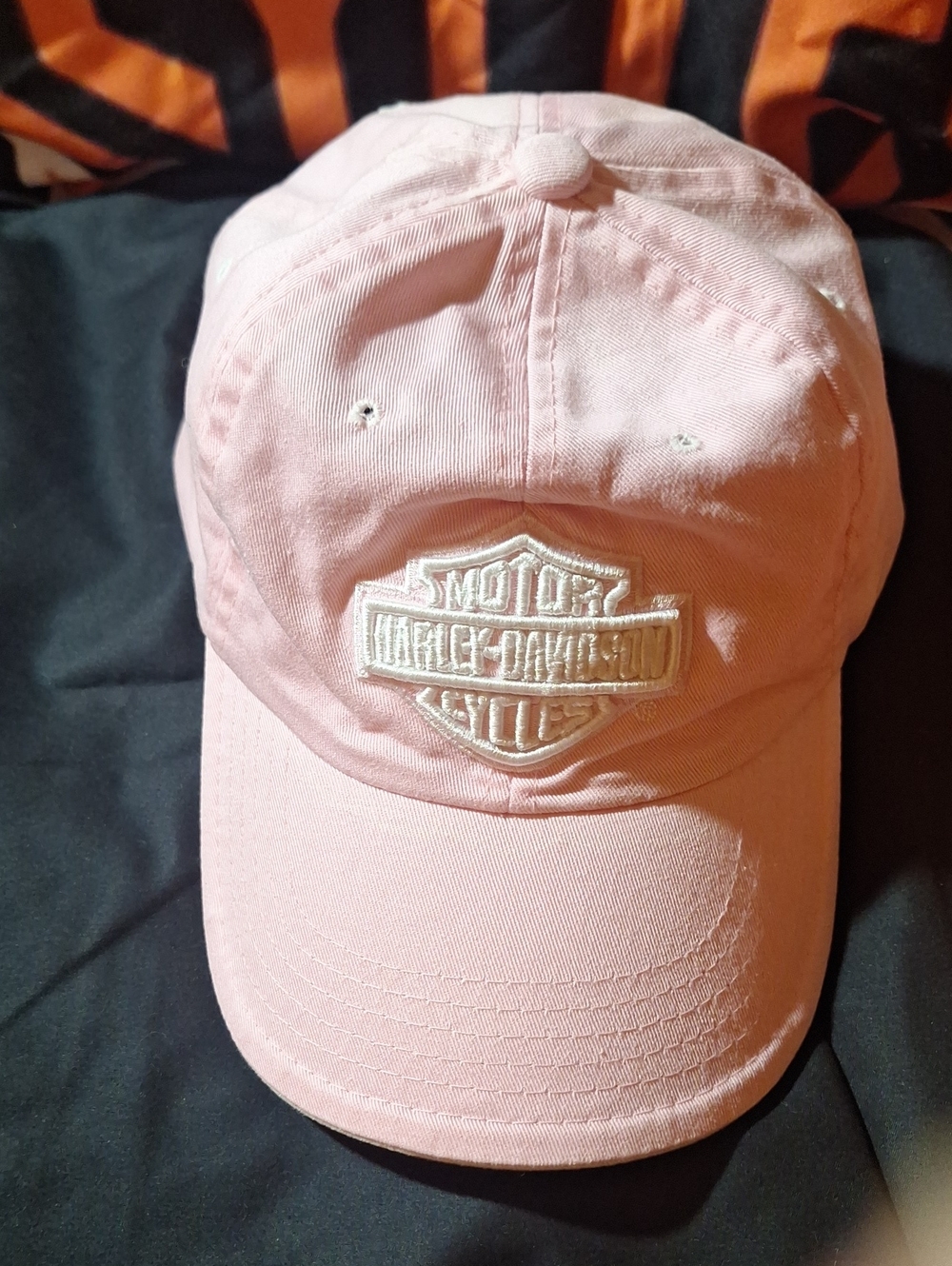 Harley-Davidson Light Pink Baseball Cap with Embroidered Badge